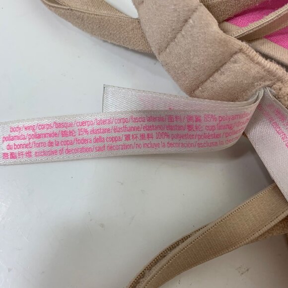 PINK Wear Everywhere Push-up Bra Beige Size 34C - Picture 7 of 7